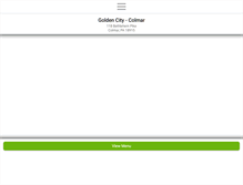 Tablet Screenshot of goldencitycolmar.com